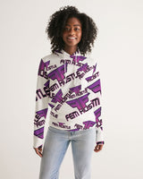 Gaimland Apparel FEM Hustle Collection- White Women's Hoodie- (KC)